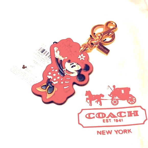 Disney X Coach Minnie Mouse Bag charm NWT - Picture 4 of 7